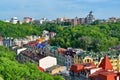 Vozdvizhenska and Honcharna street in Kiev Royalty Free Stock Photo