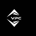 VPC abstract technology logo design on Black background. VPC creative initials letter logo concept.VPC abstract technology logo Royalty Free Stock Photo