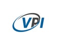 VPI letter creative modern elegant logo design Royalty Free Stock Photo