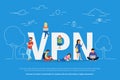 VPN concept vector illustration