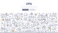 VPN Doodle Concept