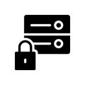 VPN vector glyph flat icon Royalty Free Stock Photo
