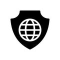 VPN vector glyph flat icon Royalty Free Stock Photo
