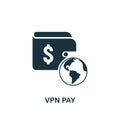 Vpn Pay icon. Creative element design from icons collection. Pixel perfect Vpn Pay icon for web design, apps, software, print