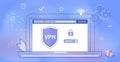 VPN Service Concept Virtual private network App for secure connection Royalty Free Stock Photo