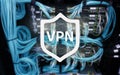 VPN, virtual private network technology, proxy and ssl, cyber security. Royalty Free Stock Photo