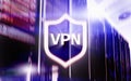 VPN, virtual private network technology, proxy and ssl, cyber security. Royalty Free Stock Photo