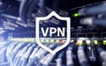 VPN, virtual private network technology, proxy and ssl, cyber security Royalty Free Stock Photo