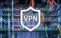 VPN, virtual private network technology, proxy and ssl, cyber security Royalty Free Stock Photo