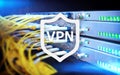 VPN, virtual private network technology, proxy and ssl, cyber security Royalty Free Stock Photo