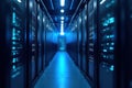 VPS Hosting Server Visualization - High-Resolution Image without Humans