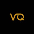 VQ letter logo vector icon illustration Royalty Free Stock Photo