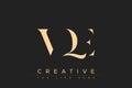 VQE abstract letter logo design Royalty Free Stock Photo