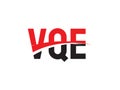 VQE Letter Initial Logo Design Vector Illustration Royalty Free Stock Photo