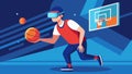 Through the VR basketball training players can experience different game scenarios and practice making splitsecond Royalty Free Stock Photo