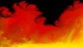 VR 360 Degree Virtual World - Sea of Flames Royalty Free Stock Photo