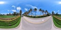 360 VR equirectangular photo of historic landmark Mar A Lago owned by Donald Trump