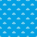 Vr gamer pattern vector seamless blue