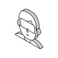 vr games geek isometric icon vector illustration