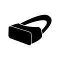 VR glasses black color icon . Royalty Free Stock Photo