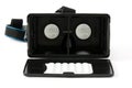 VR glasses Black virtual reality headset isolated on white background Royalty Free Stock Photo