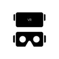 VR glasses for smartphone vector illustration. Virtual reality g Royalty Free Stock Photo
