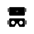 VR glasses for smartphone vector illustration. Virtual reality g Royalty Free Stock Photo