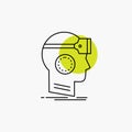 VR, googles, headset, reality, virtual Line Icon