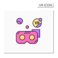 Vr headset color icon