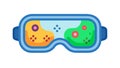 VR Headset Controller Gaming Interface, vector design Generative AI Royalty Free Stock Photo