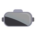 Vr headset icon cartoon vector. Simulator vr device