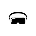 VR headset icon. Virtual reality device, glasses. Vector on isolated white background. EPS 10