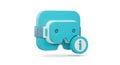 VR Headset Information Icon Royalty Free Stock Photo