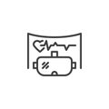 VR Healthcare line icon