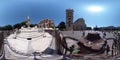 360VR 4k Video of a traditional Messina Cathedral scene of a cockcrow Sicily Italy