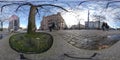 360 VR - Low angle view of pedestrian at Jarntorget square