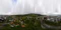 360 VR Panorama Of Aerial View Of Wellington City NZ and State Highway 1