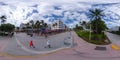 360 vr photo winter scene in Miami Beach