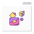 VR player color icon