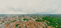 Vilnius Old town, the historic center of Lithuania, European city. 360 VR panorama Royalty Free Stock Photo
