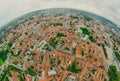 Vilnius Old town, the historic center of Lithuania, European city. 360 VR panorama Royalty Free Stock Photo