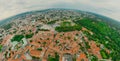 Vilnius Old town, the historic center of Lithuania, European city. 360 VR panorama Royalty Free Stock Photo