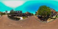 360vr spherical photo Downtown Tallahassee FL USA ghost town Coronavirus Covid 19 shut downs