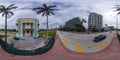 360 vr street view photo old remains of deco buildings Surfside Miami Beach FL