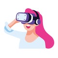 vr technology woman