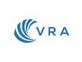 VRA letter logo design on white background. VRA creative circle letter logo concept. VRA letter design Royalty Free Stock Photo