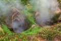 Vrata Ada Gate Hell Geyser in Valley of Geysers. Royalty Free Stock Photo