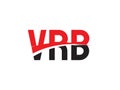 VRB Letter Initial Logo Design Vector Illustration