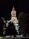 Vrbas Serbia Protestant Church in the evening in town centre Evangelism