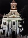 Vrbas Serbia Protestant Church in the evening in town centre Evangelism